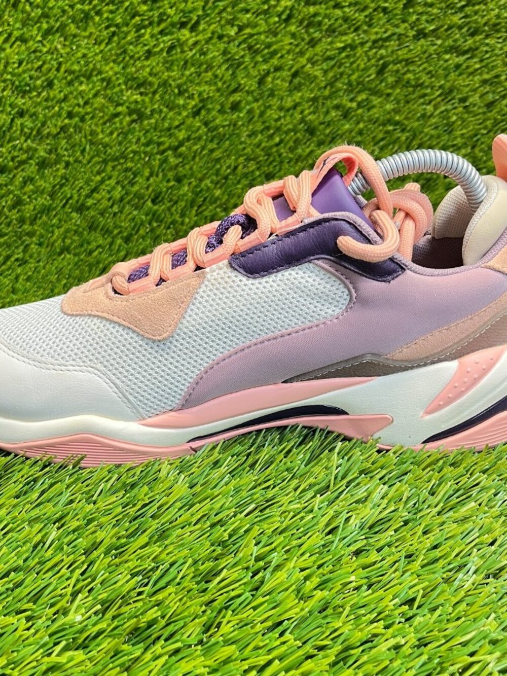Puma Thunder Fashion 1 Womens Size 9 Peach Gray Athletic Running Shoes Sneakers - Picture 2 of 10